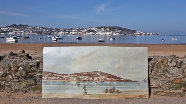 Appledore 2012 and 1798 (painting by Thomas Girtin)